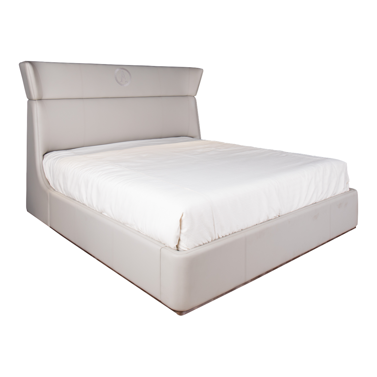 892 Bed E — Grey Leather