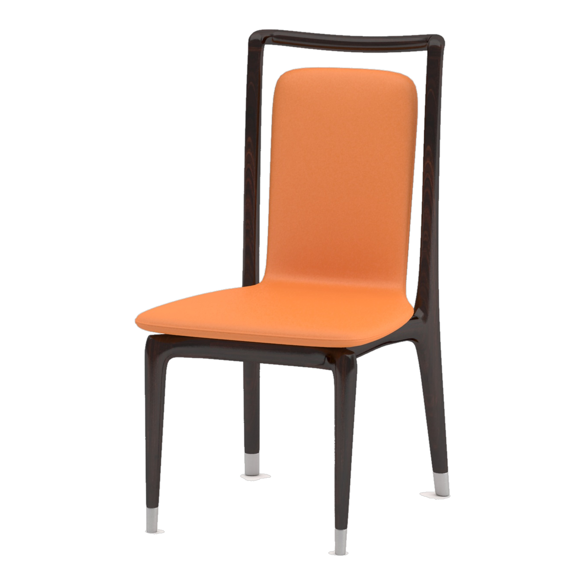 892 Dining Chair D — Orange Leather